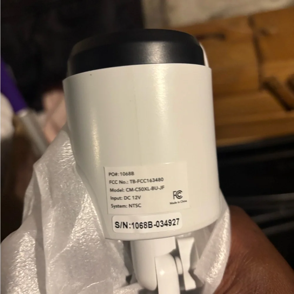 White Security Camera